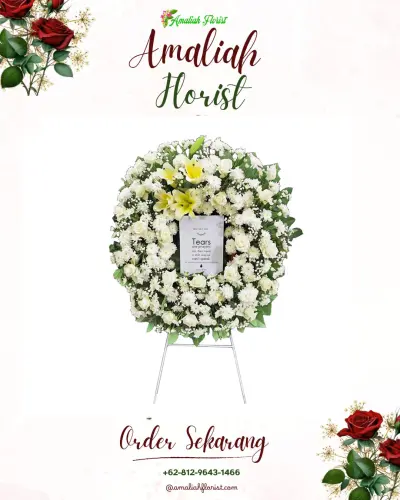Krans Bunga Duka Cita di Sitirejo Ii
